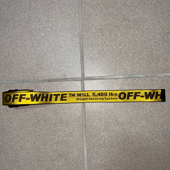 INDUSTRIAL YELLOW OFF-WHITE BELT